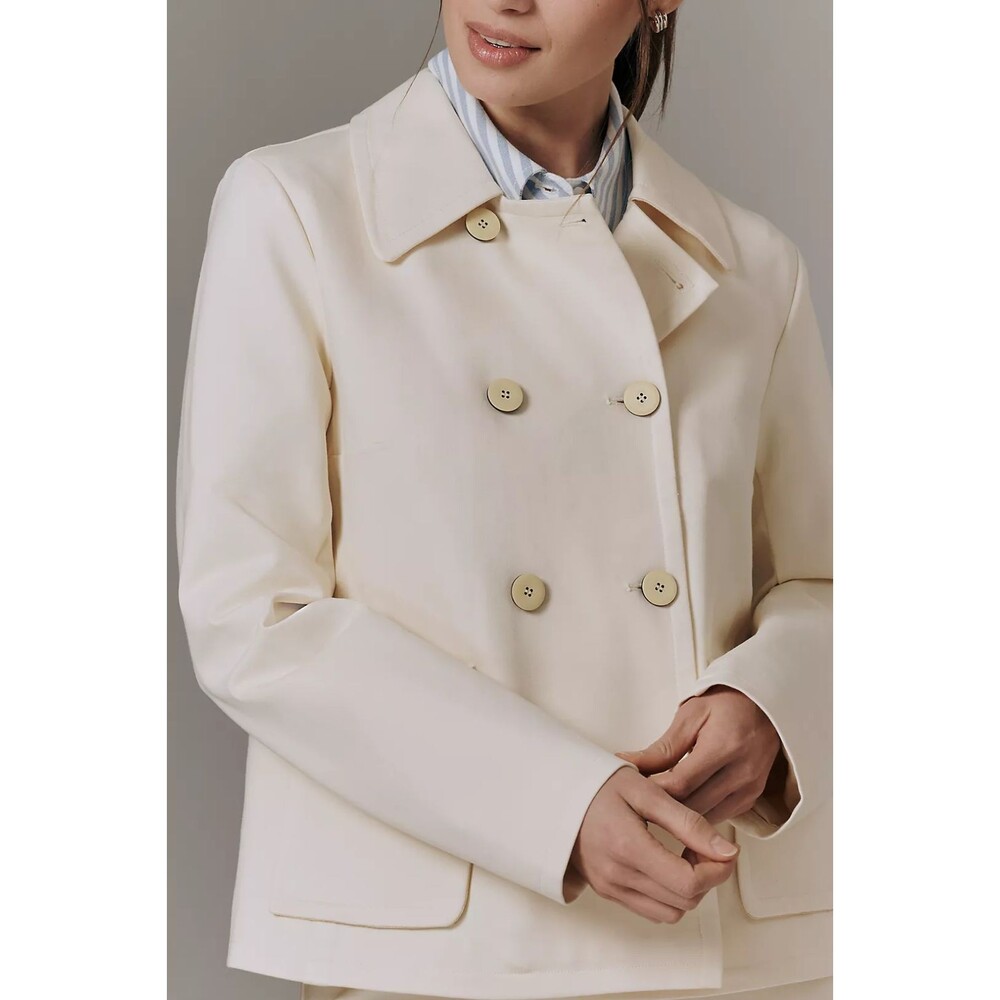 Anthropologie Maeve Women’s Double Breast Knit Blazer Jacket size XL NWT Butter